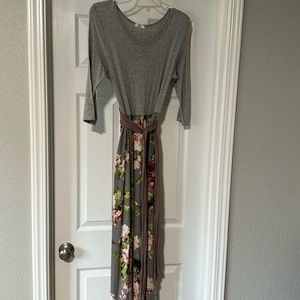 EG4 floral maxi dress- size L